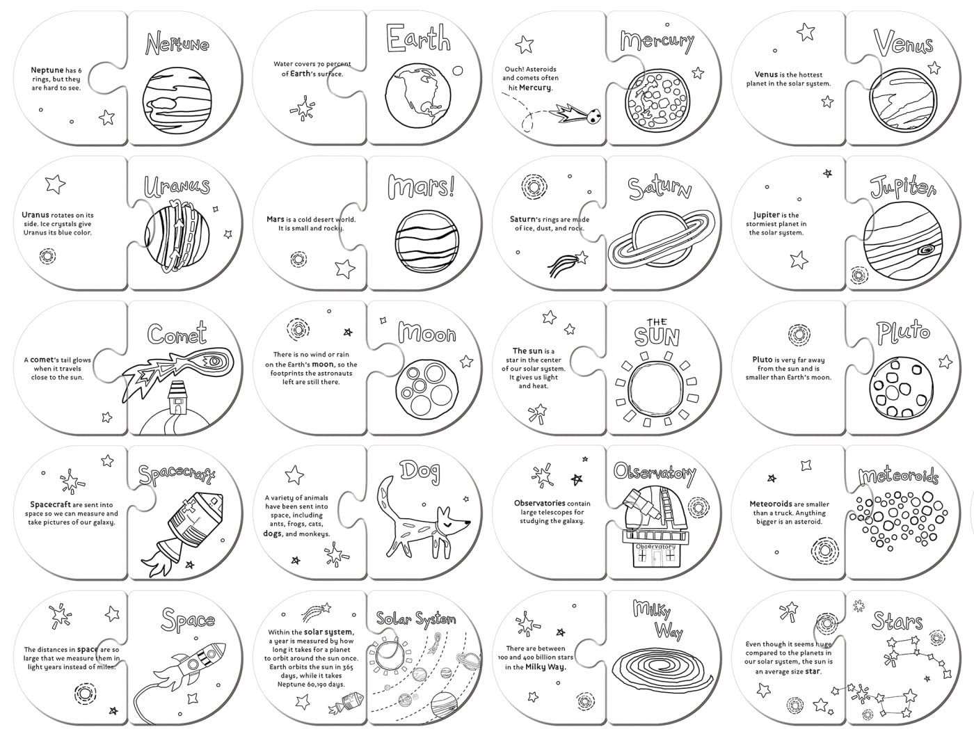 Baby Fanatics MasterPieces Kids Games - Hello  World - Solar System Matching Puzzle Matching Game - Game for Kids and Family - Laugh and Learn