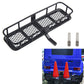 Vgoohobby Metal 6.41''x1.92'' RC Back Hitch Cargo Carrier Luggage Basket Rear Carrier Mount Trailer Compatible with RC4WD Traxxa