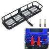 Vgoohobby Metal 6.41''x1.92'' RC Back Hitch Cargo Carrier Luggage Basket Rear Carrier Mount Trailer Compatible with RC4WD Traxxa