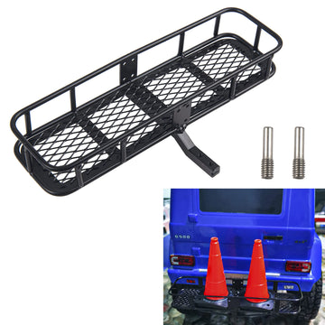 Vgoohobby Metal 6.41''x1.92'' RC Back Hitch Cargo Carrier Luggage Basket Rear Carrier Mount Trailer Compatible with RC4WD Traxxa