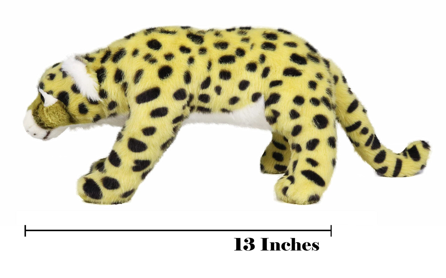 Ice King Bear Wild Animal Stuffed Animals Zoo Family Plush Toy (Golden Cheetah 13 Inches)