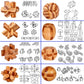 18 Pack Wooden Brain Teaser Puzzles Easter Basket Stuffers Wooden Burr Puzzles Brain Teaser Puzzle With Gift Packing Box Magic Puzzle Games Toys For Kids And Adults By Ahyuan (Bamboo)