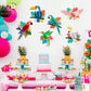 6 Pieces Tropical Birds Honeycomb Paper Cutouts Hanging Parrot Hawaiian Luau Tropical Party Decorations for Summer Beach Jungle