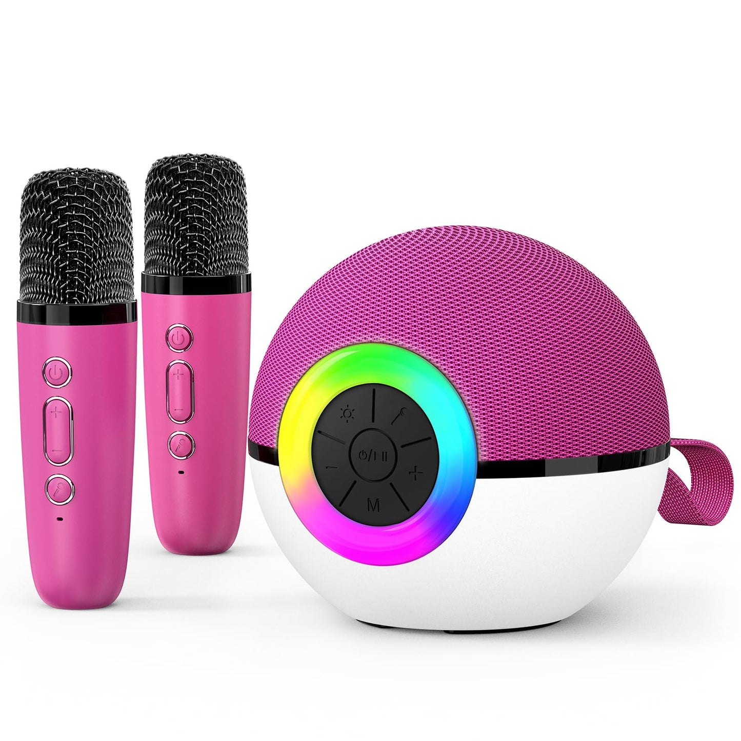 Mini Karaoke Machine Speaker For Kids Adults, Portable Bluetooth Microphone Song Toys With Led Light, Best Chritmas Birthday Fes