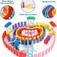 Wondertoys 600 PCS Wooden Dominoes Set - Multicolored Building Blocks for Kids with 11 Add-ons & Storage Bag - Educational Toy for Parties