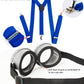 Wishten 5 Pcs Halloween Costume For Kids Girls,Goggles/Beanie/Tutu Skirt/Suspenders/Gloves Halloween Costume Accessories
