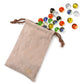 Yellow Mountain Imports 60 Pieces Translucent Chinese Checkers Glass Marbles With Petal Design - 14 Millimeters