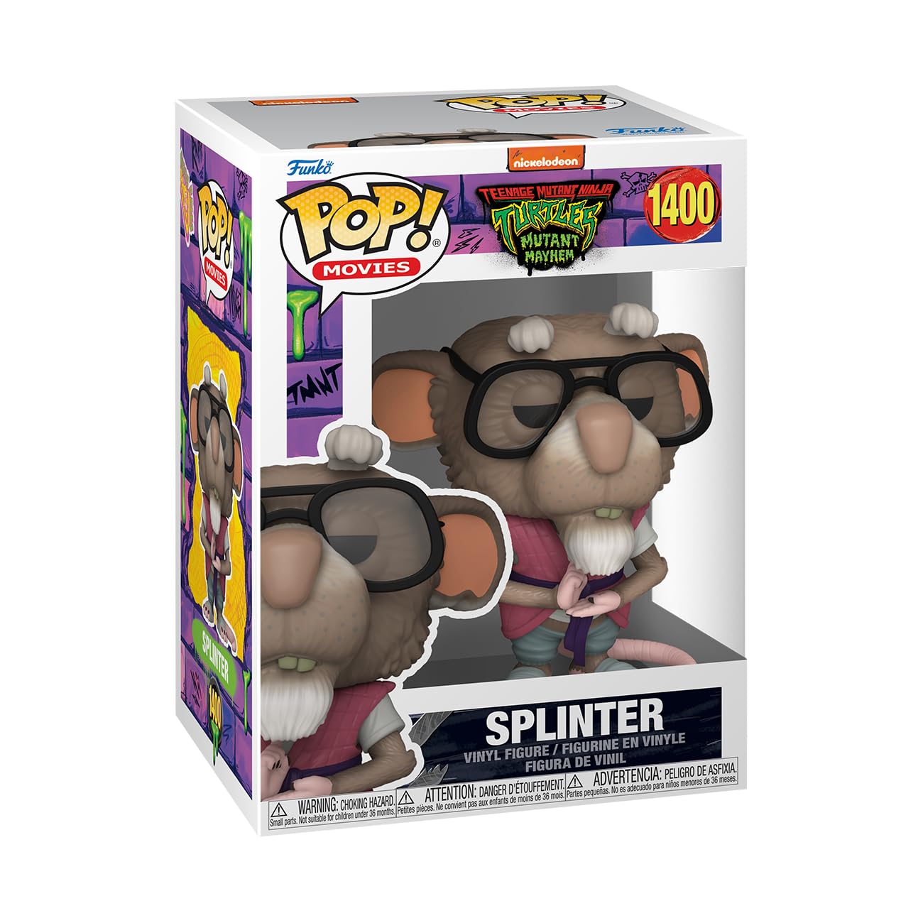 Funko Pop! Movies: Teenage Mutant Ninja Turtles (Tmnt) - Master Splinter - Collectable Vinyl Figure - Gift Idea - Official Merchandise - For Kids & Adults - Movies Fans