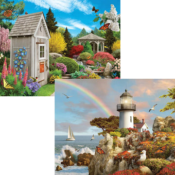 Bits And Pieces - 4-In-1 Multi-Pack - 1000 Piece Jigsaw Puzzles For Adults - 1000 Pc Puzzle Set Bundle By Artist Alan Giana - 20
