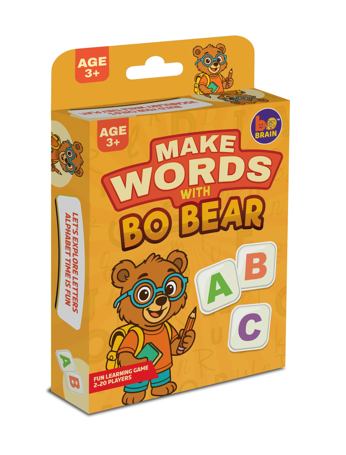 Make Words  Kids Word Building & Spelling Card Game, Educational Vocabulary & English Learning Game, Fun Learning Toy For Boys