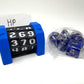 Munnygrubbers - 1 Pack Life Counter - Hp Tracker - (Tracking Cards & Random 7Pc D20 Dice Set Included) - Mtg - Tabletop Rpg - Bo