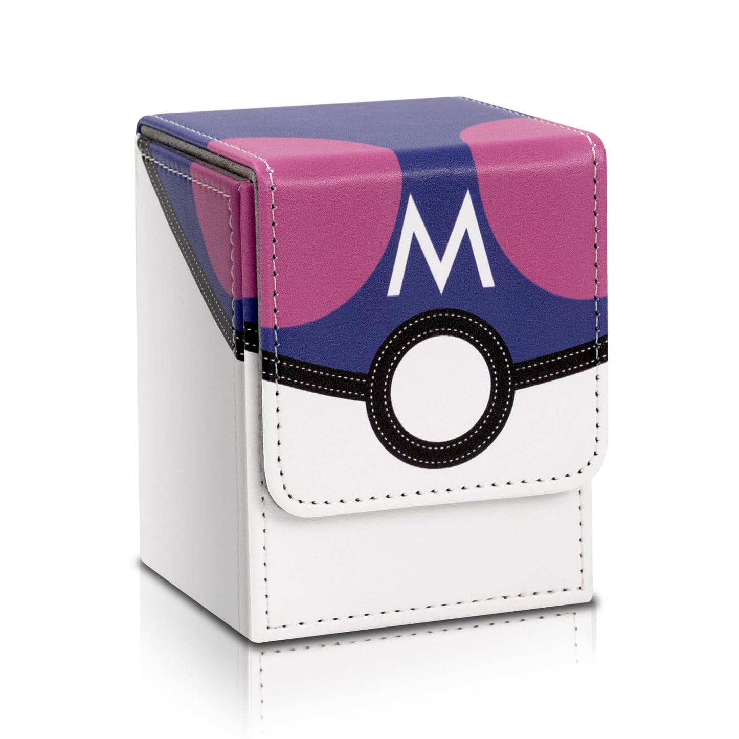 Collectible Trading Card Cases, Card Deck Box Storage Box Case Magnetic Deck Box Card Holder ,Can Hold Around 100 Cards (Pink -B