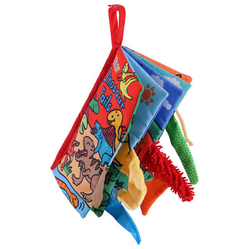 Jollybaby Baby Cloth Books, Touch & Feel Crinkle Soft Books, For Infants Babies, Toddler Early Educational Interactive Stroller 