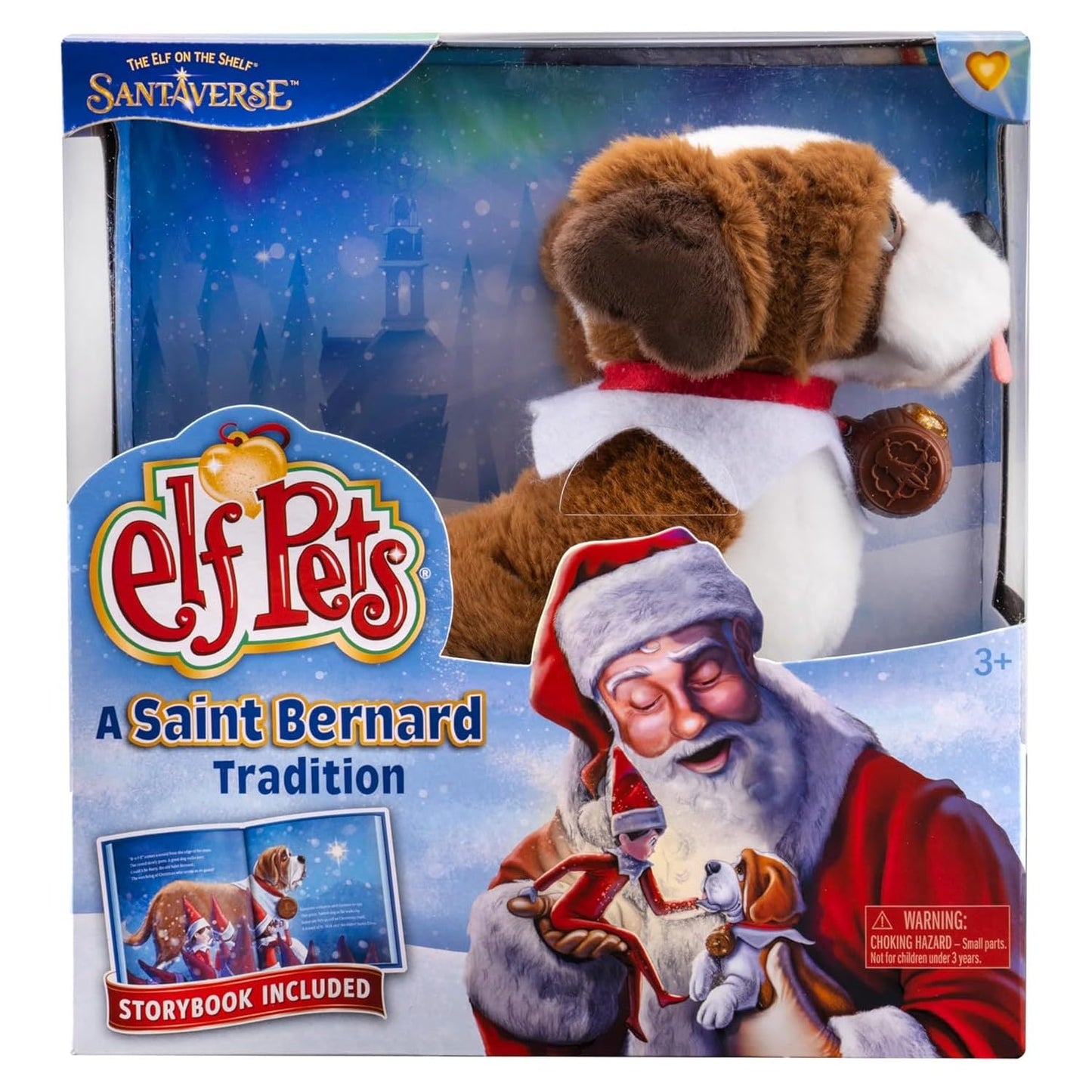 The Elf on the Shelf St. Bernard Plush Toy - Multicolor, EPSB Model, Soft Material