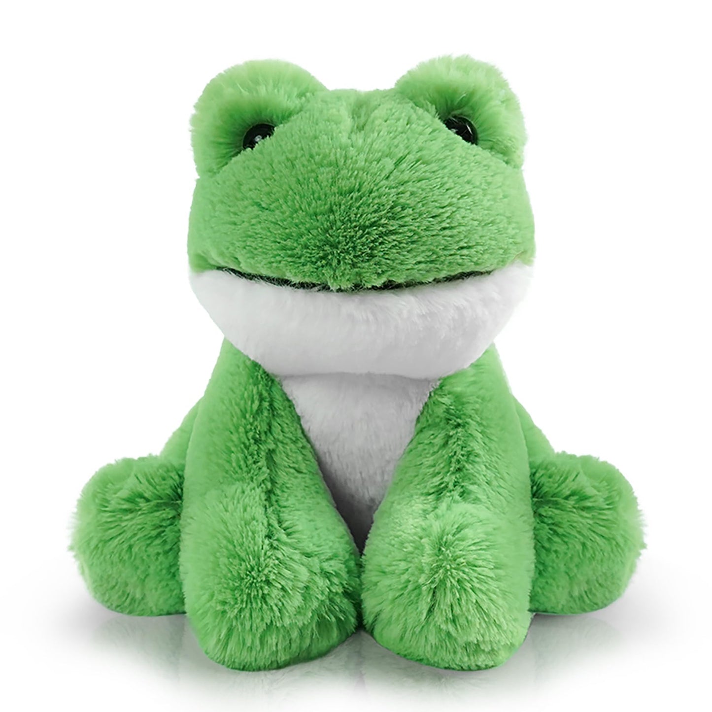 Plush Frog Sitting Toys Stuffed Animal  Realistic Animal Characters Stuffed Filled in Limbs 8.5 Inch Soft Huggable Gifts for Kids with Stuffed Animals Birthday Gift for Girls Boys