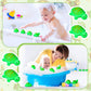 Roundfunny 60 Pcs Turtle Rubber Bath Toys Glow In The Dark For Beach Pool Shower Play Floating Mini Sea Animal Toys Squeezable S