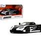 Hyper-Spec 1:24 2005 Porsche Carrera Gt Die-Cast Car, Toys For Kids And Adults(Black/White)