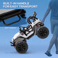 Aosom Ride On Truck For Toddlers, 12V Battery-Powered Electric Car For Kids With Wide Seat, Remote Control, Music, White