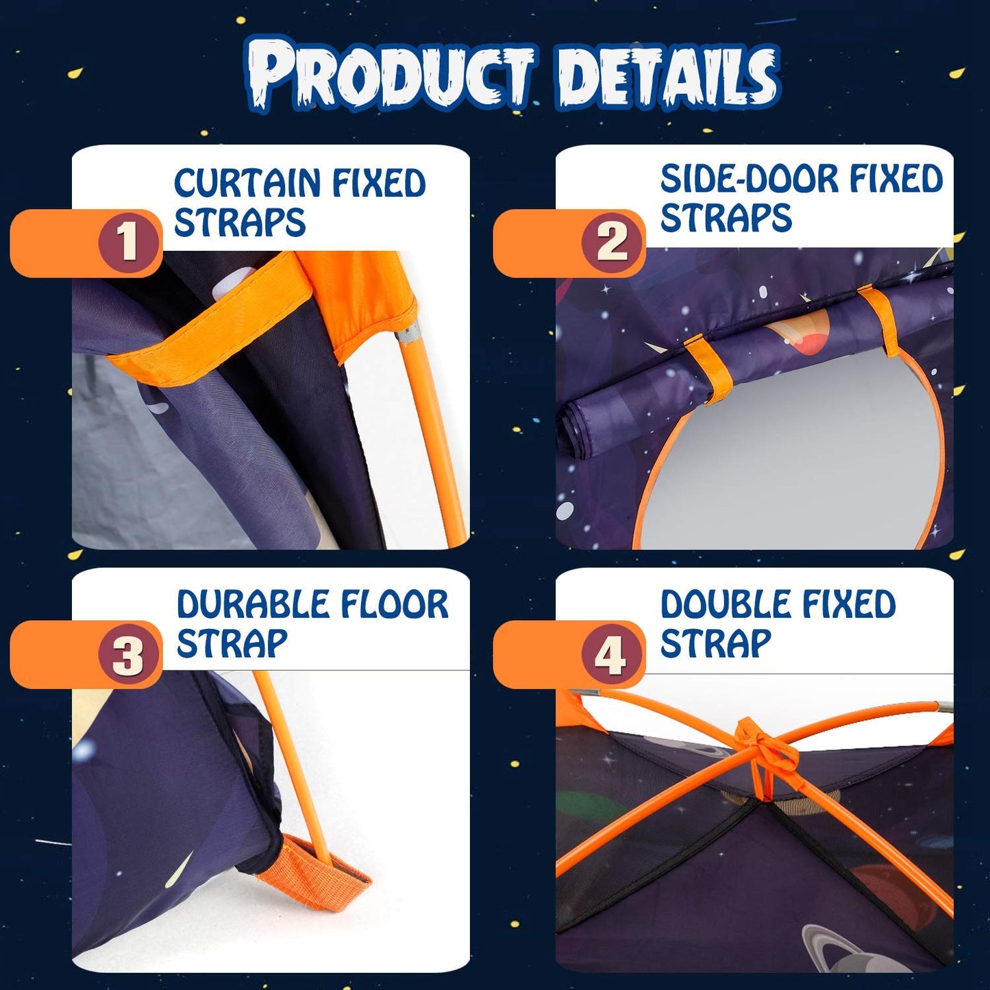 Mountrhino Kids Play Tent -48   X48   X42    Astronaut Space Tent Indoor Outdoor Galaxy Dome Tent For Boys Girls Toys Camping Pl