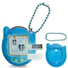 Jchpine Silicone Cover Case For Tamagotchi Connection Virtual Reality Pet, Screen Protector For Tamagotchi Connection Electronic Pet Accessories (Silicone Case And Screen Film) (Blue)