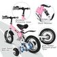 bikeboy Balance Bike 3 in 1,The Dual Use of a Kids Balance Bike and Kids Bike,12 14 Inches for 2-6 Years Old,with Shock Absorber