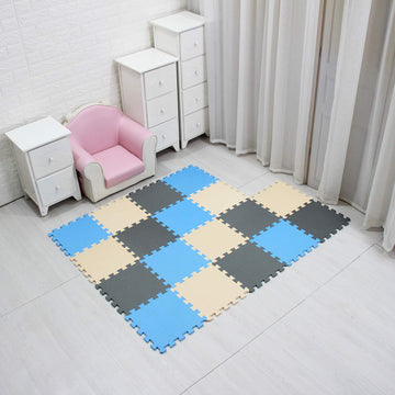 MQIAOHAM children puzzle mat play mat squares play mat tiles baby mats for floor puzzle mat soft play mats girl playmat carpet i