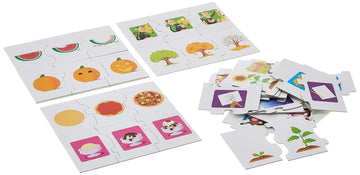 Trend Enterprises: Fun-To-Know Puzzles: What Comes Next? Learn Sequencing In Pictures & Words, 15 Three-Piece Two-Sided Puzzles, Self-Checking, 30 Puzzles Total, For Ages 4 And Up