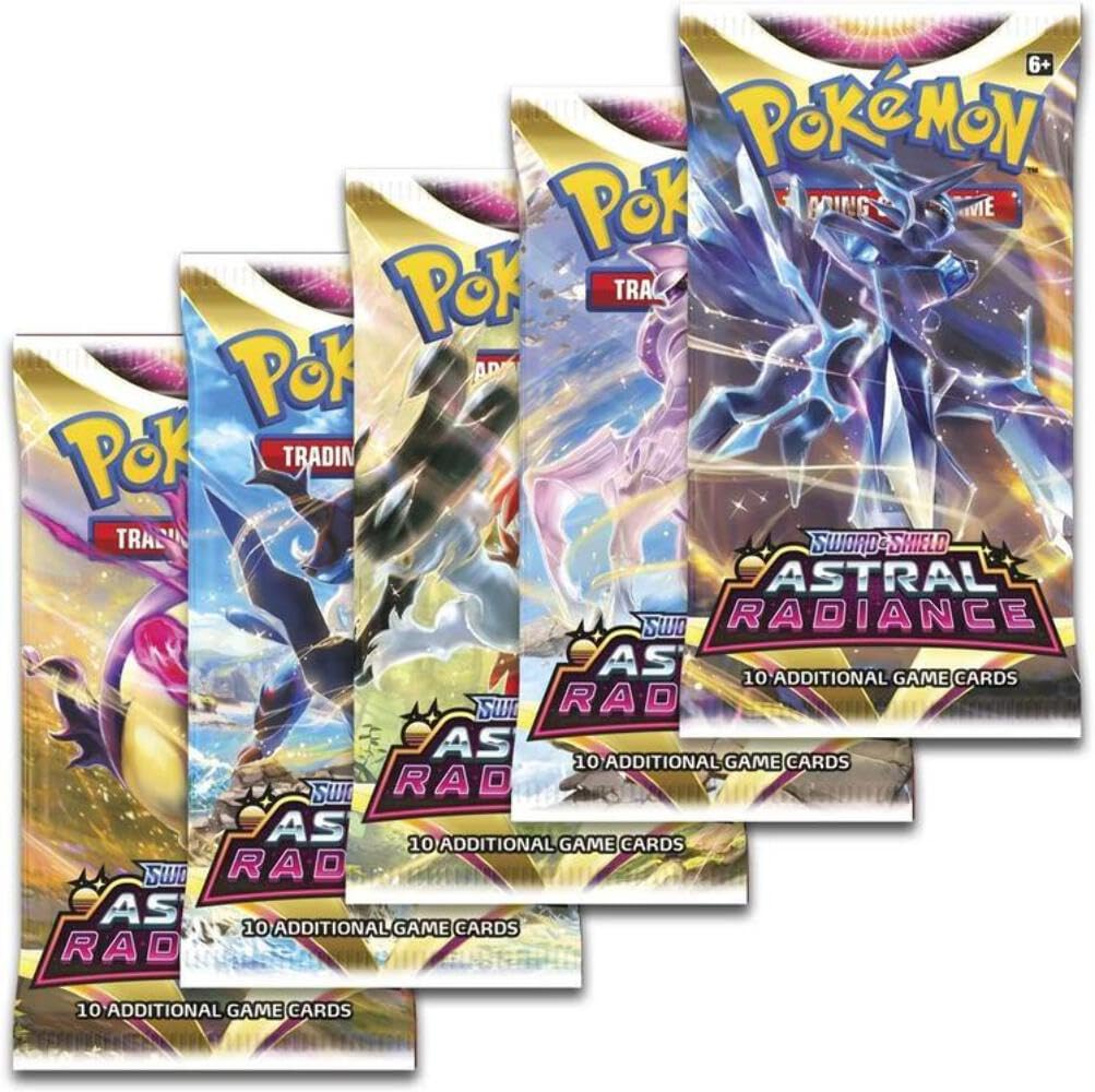 Pokémon TCG Astral Radiance Booster Pack - 10 Cards, Multicolor, Model POK86023, Size 4.13 x 2.36 x 0.2 inches