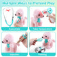 Doctor Kit for Toddlers 3-5 with Dog Toy 37 PCS Veterinarian Playset for Kids Doctors Play Set Pretend Play Doctor Set Vet Kit f