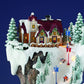 MOMENTS IN TIME Animated Ski Resort Christmas Village, 20.5”H, LED Lights, Music & Moving Train, Hand-Painted Resin, Model NM-X16038AA