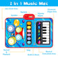 Baby Toys For 1 Year Old: Baby Musical Mat Toddler Toys Age 1-2 - 2 In 1 Piano Drum Babies Play Mat - Infant Music Toy 12-18 Months Babies Birthday Valentines Gifts For 1 2 3 Year Old Boys Girls