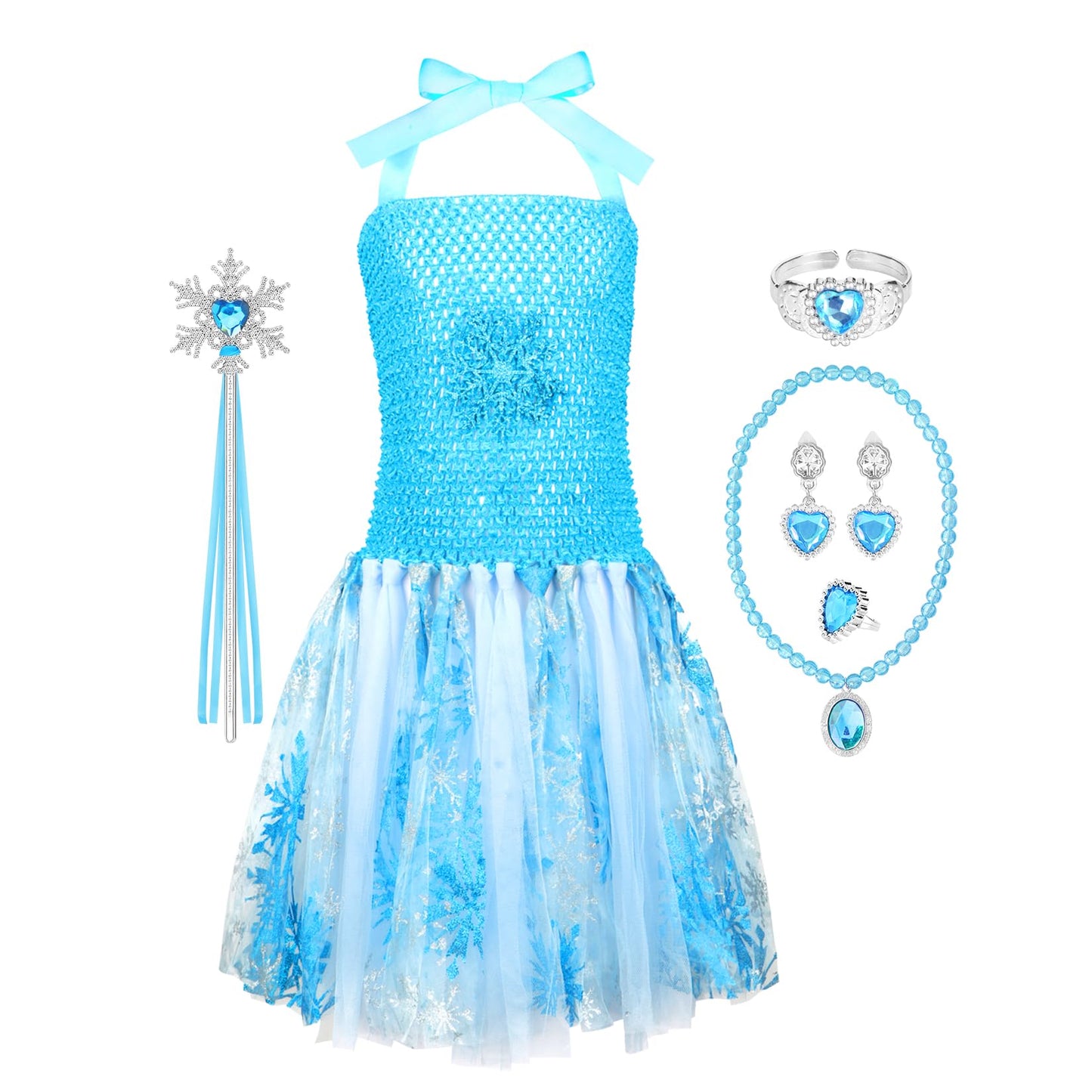 Vgofun Dress Up Clothes For Little Girls,Princess Dresses For Girls Pretend Play Costumes Gift For Toddler Girls Christmas Birthday Age 3-6