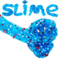 Jigejunfa Blue Clear Slime, Scented Crystal Water Jelly, 7OZ, Soft Putty, Stress Relief Toy for Kids, Birthday Party Favors