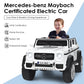 HONEY JOY Mercedes-Benz Maybach G650 Ride On Truck, 12V Electric Car, Remote Control, LED Lights, Music, White