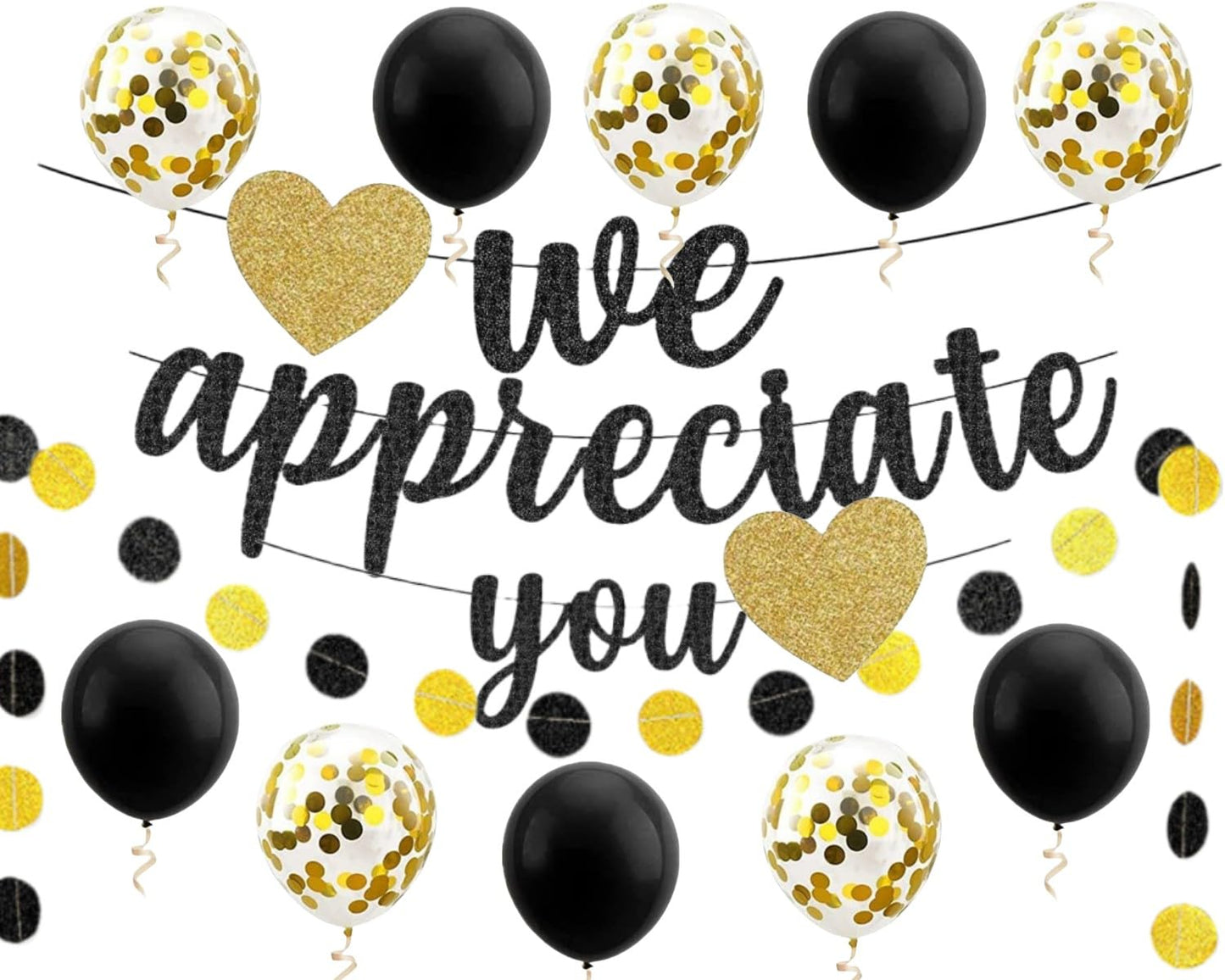 We Appreciate You Banner Thank You Appreciation Theme Party Decoration For Employee Doctor Nurse Parents Teacher Coworker Staff