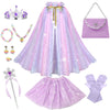 Meland Princess Dress Up Clothes For Little Girl, 11Pcs Princess Cape With Crown, Princess Dresses For Girl 3-8 Birthday Gift