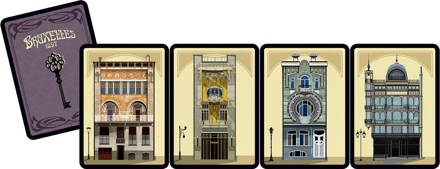 Geek Attitude: Burxelles 1897, Board Game, Sequel To Bruxelles 1893, 2 To 4 Players, 45-60 Minute Play Time, For Ages 10 And Up