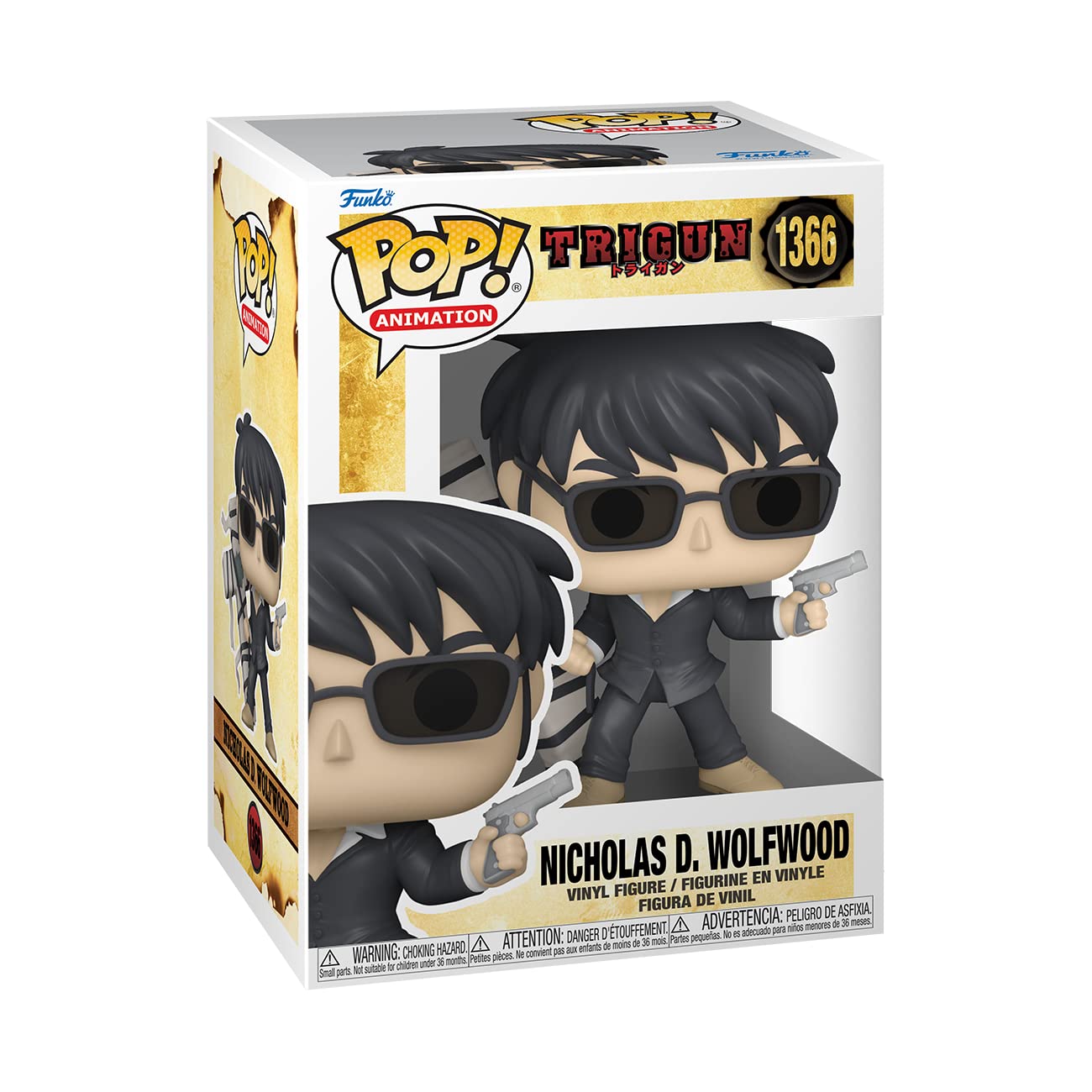 Funko Pop! Animation: Trigun - Nicholas D. Wolfwood - Collectable Vinyl Figure - Gift Idea - Official Merchandise - For Kids & Adults - Anime Fans - Model Figure For Collectors And Display