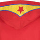 Warner Bros. Justice League Wonder Woman Little Girls Zip Up Costume Hoodie Red 7-8
