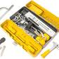 CASDON Tool Box Workbench, 2-in-1 Tool Box & Workbench for Children Aged 3+ Includes Over 60 Tools for DIY Roleplay Fun