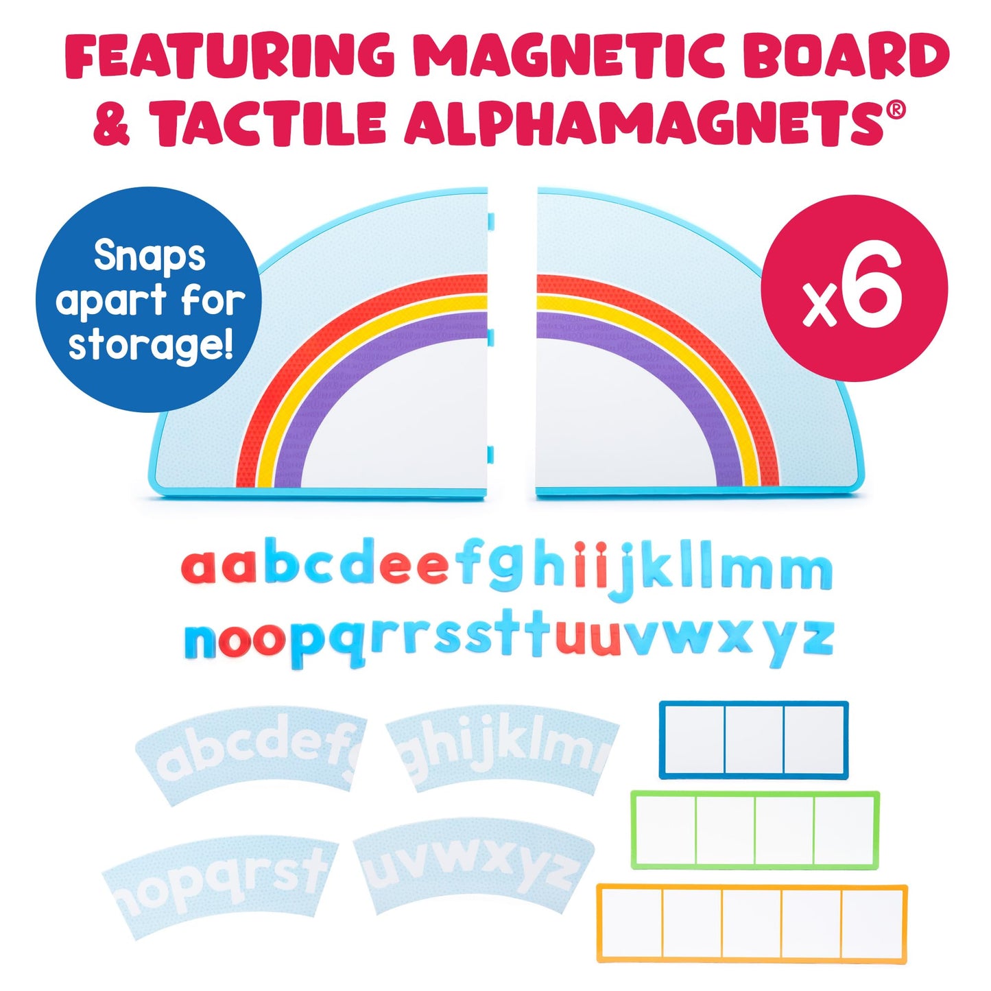 Educational Insights Abc Arc Mat Alphamagnets Small Group Set - Alphabet Puzzles For Kids, Letter Learning Kit, Preschool Classr