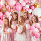 Labeol 149Pcs Pink And Gold Balloons Garland Arch Kit 18/12/10/5 Inch Balloons Different Sizes For Birthday Party Baby Shower Wedding Decoration