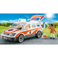 Playmobil Emergency Car with Siren - Multicoloured, Plastic, 9 x 18.7 x 34.8 cm, Model 70050