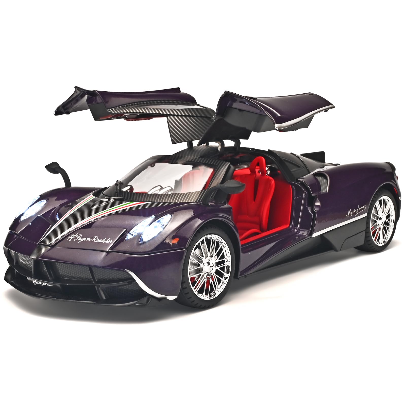 RZAPE Car Toys for Boys 1 18 Scale Diecast Cars Compatible for Pagani Huayra Dinastia Model Car Kits Collection,Metal Pull Back 