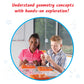 Hand2Mind Double-Sided Geoboards, Geoboards With Rubber Bands, Geometry Board, Kindergarten Math Manipulatives, Rubber Band Peg Board, Hands On Math Kit, Geometric Shapes For Classroom (Set Of 10)