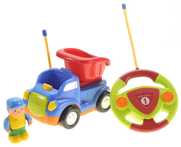 Az Trading & Import Mc12Dr Cartoon R/C Construction Car For Kids Blue