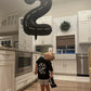 Race Car 2 Balloon, Two Fast Number Balloons 40 Inch, 2Nd Black Balloon Number Birthday Decorations, Second Two Birthday Party S