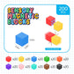 SmartYeen Magnetic Building Blocks Set - 100PCS Large Plastic STEM Toys for Toddlers, Sensory Play, Assorted Colors, Ages 3-8