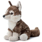 The Petting Zoo Timber Wolf Plush Toy - 12 Inch White Stuffed Animal, Model 420349, Perfect Gift for Kids