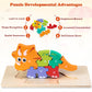 Quanquer 6-Pack Dinosaur Puzzles For Kids Ages 3-5 - Montessori Toys For 2 Year Old - Toddler Wooden Puzzles Toddlers Age 2-4 Boys Girls Gifts